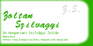 zoltan szilvagyi business card